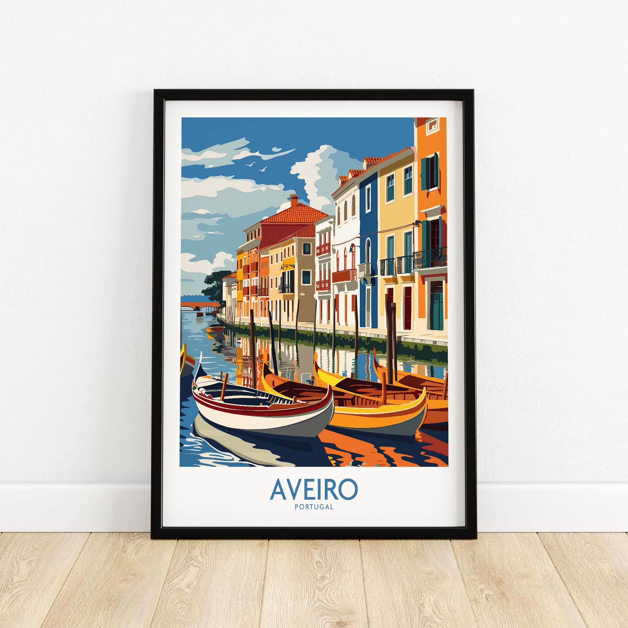 Aveiro Print Portugal part of our best collection or travel posters and prints - This Art World