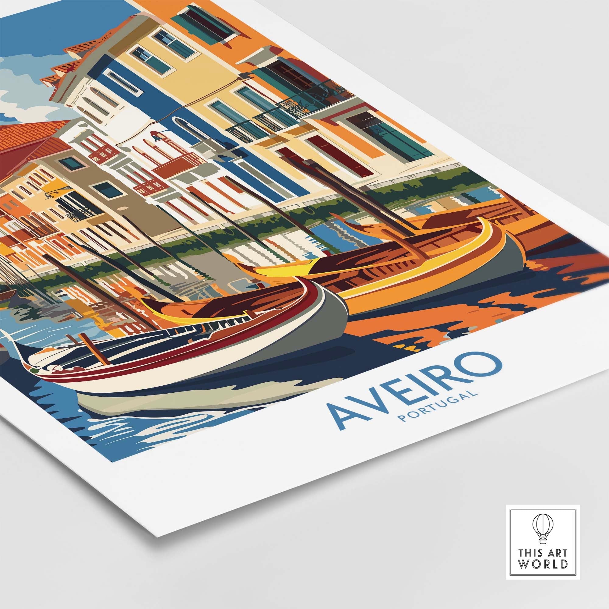 Aveiro Print Portugal part of our best collection or travel posters and prints - This Art World