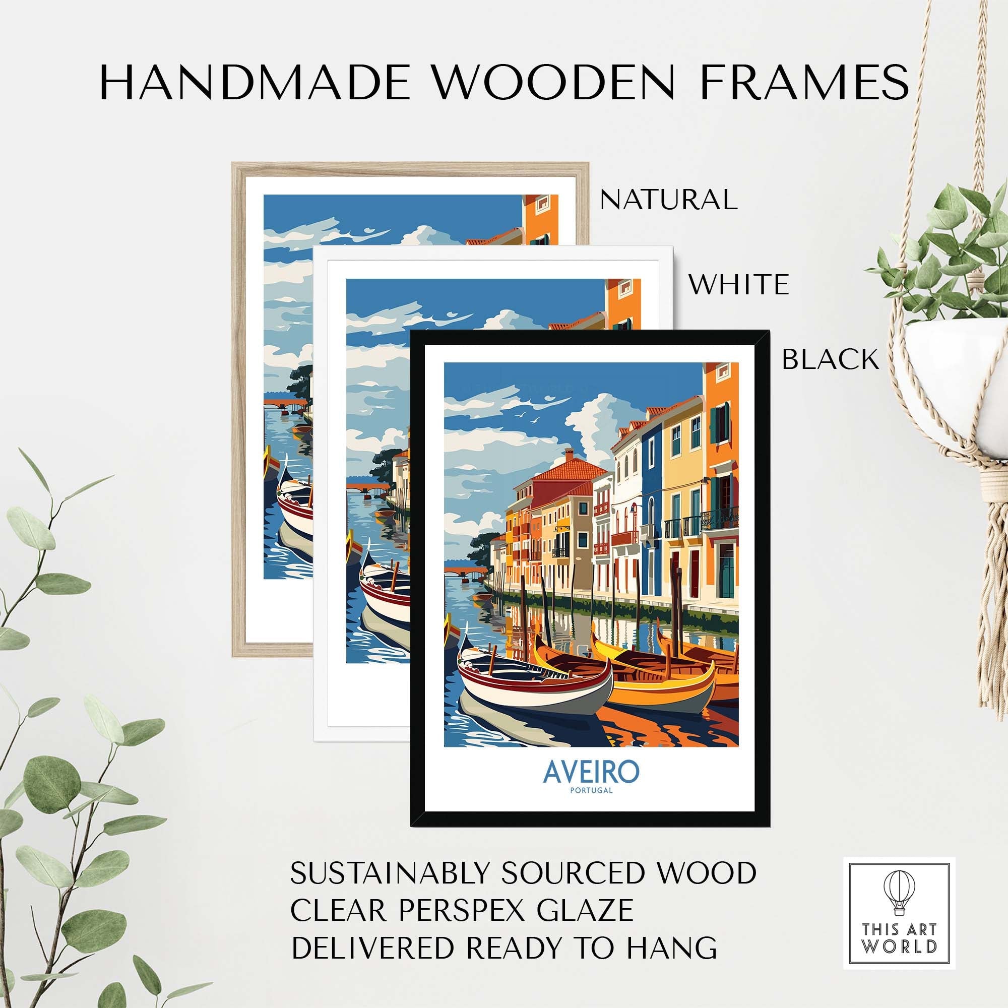 Aveiro Print Portugal part of our best collection or travel posters and prints - This Art World