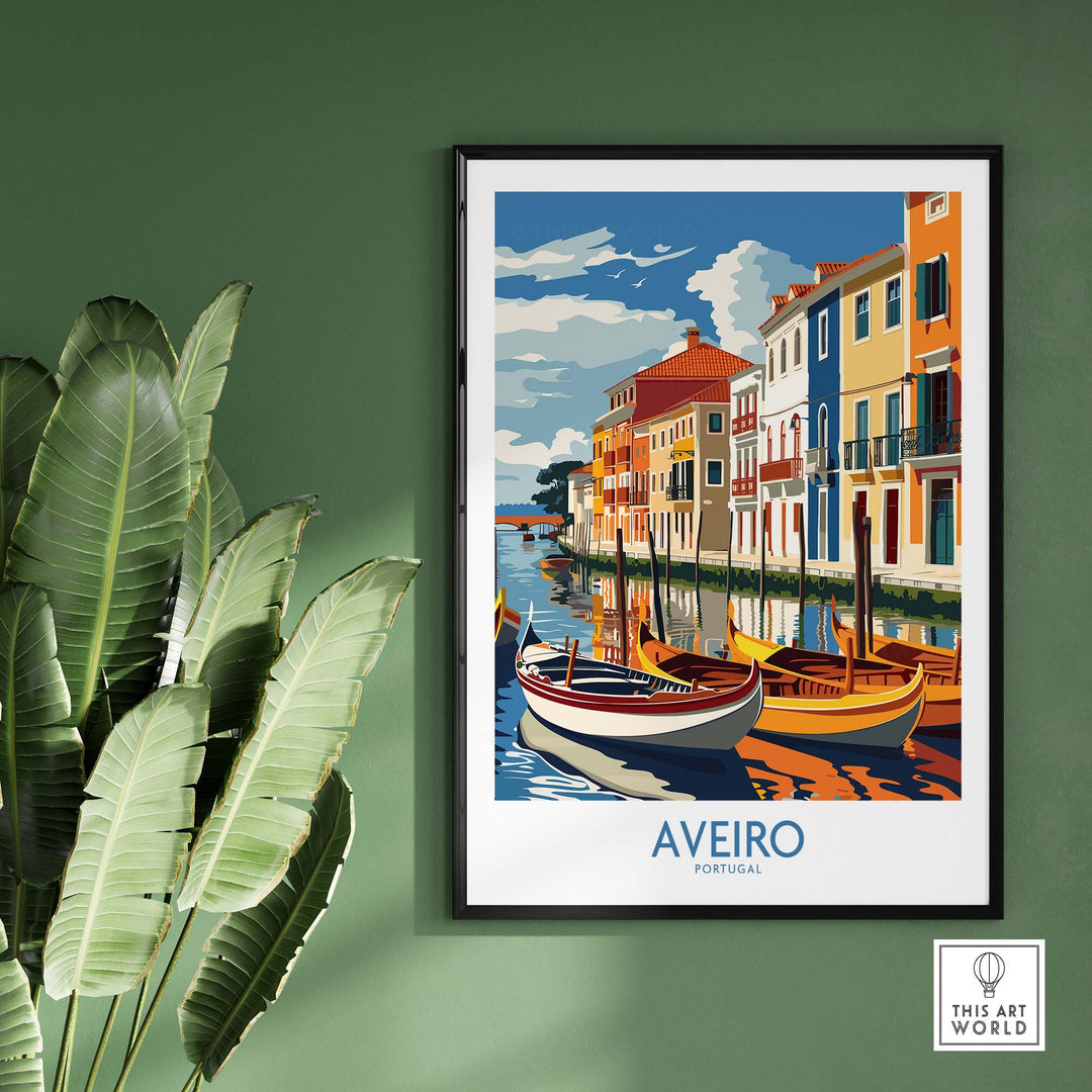 Aveiro Print Portugal part of our best collection or travel posters and prints - This Art World