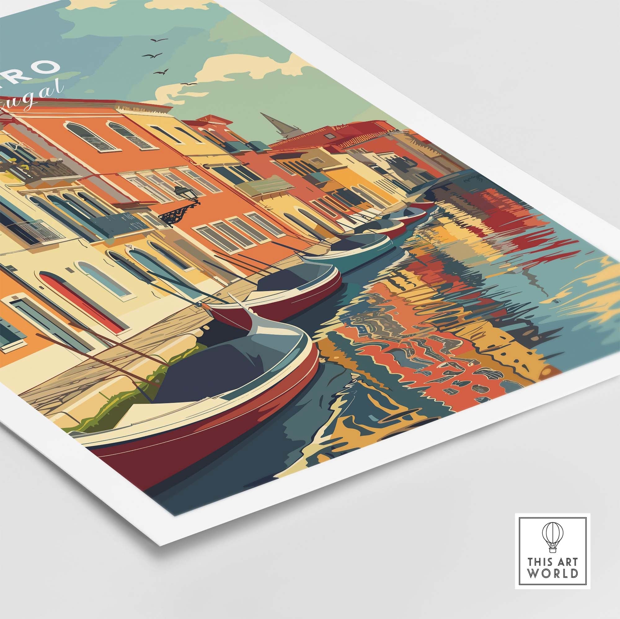 Aveiro Wall Art Print part of our best collection or travel posters and prints - This Art World