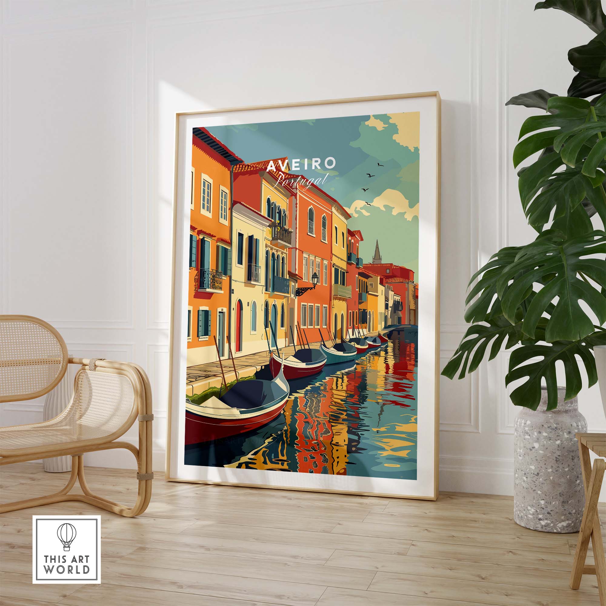 Aveiro Wall Art Print part of our best collection or travel posters and prints - This Art World