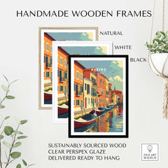 Aveiro Wall Art Print part of our best collection or travel posters and prints - This Art World