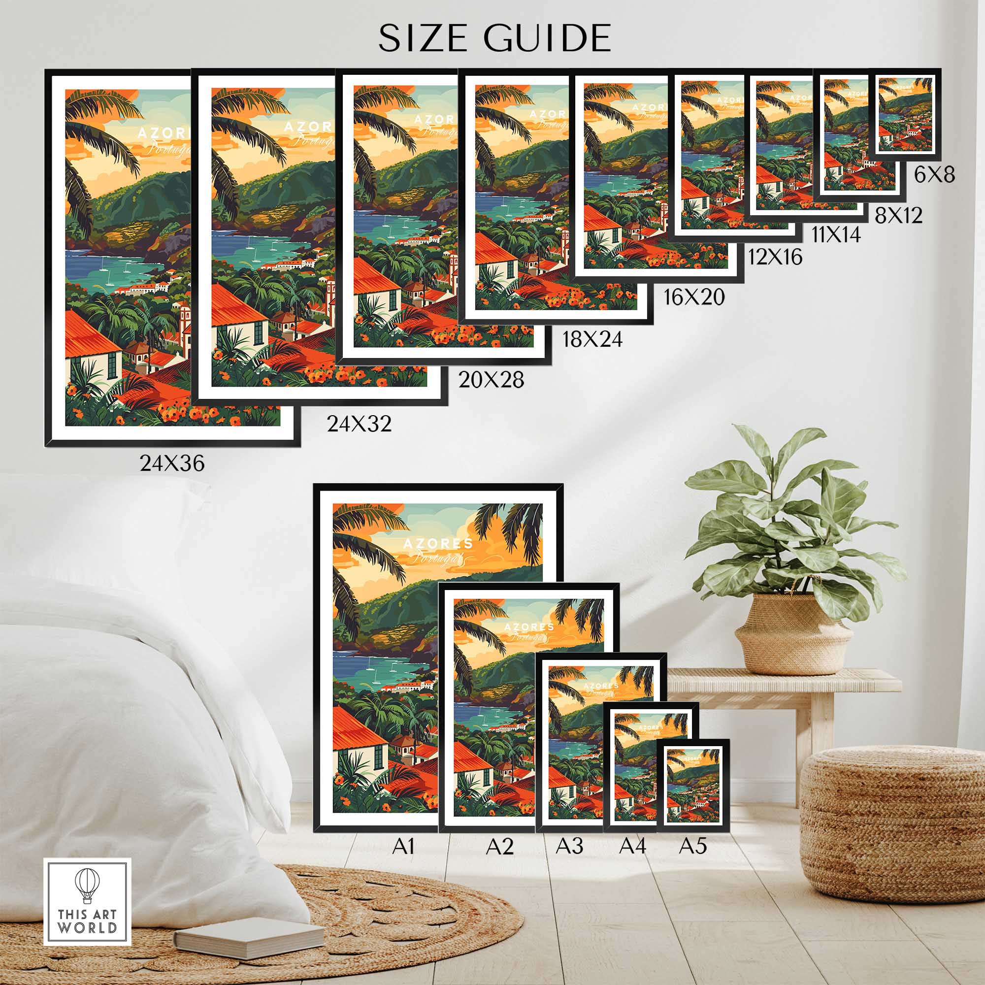 Azores Portugal Poster-This Art World