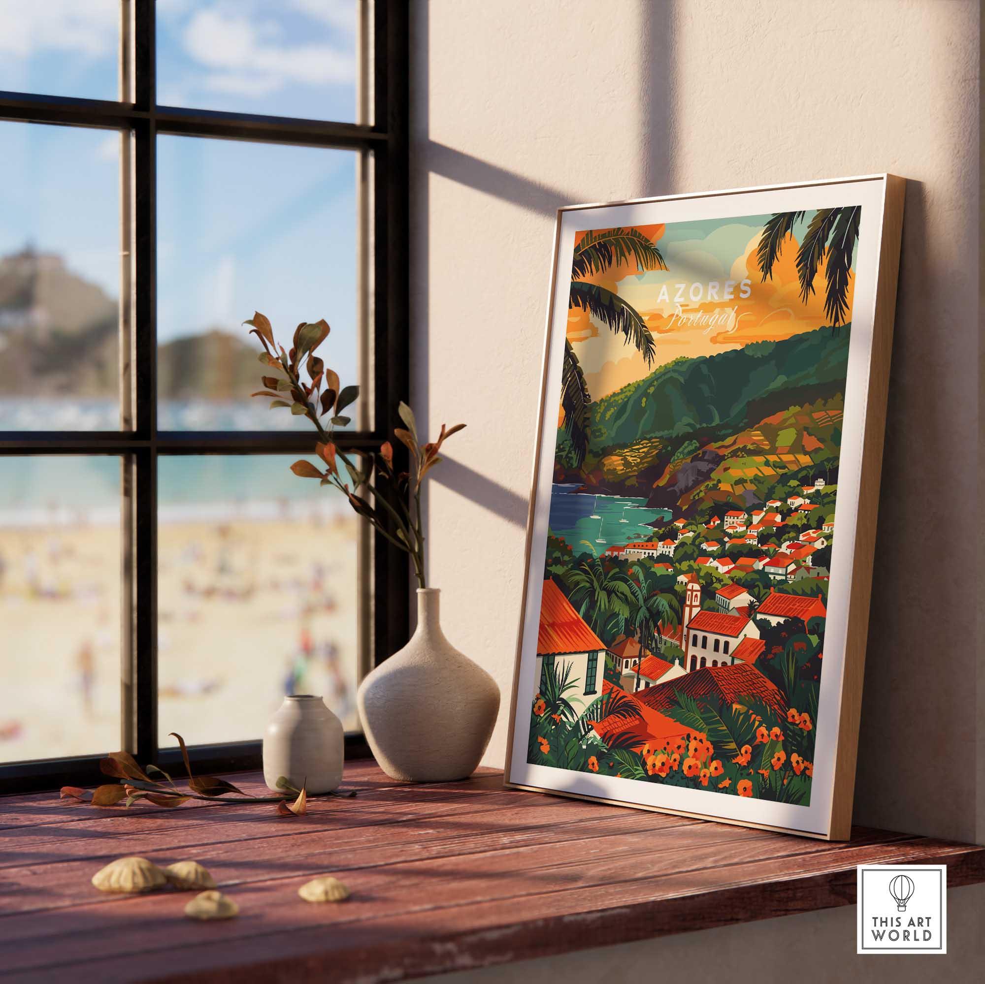 Azores Portugal Poster - Vibrant Travel Decor – This Art World