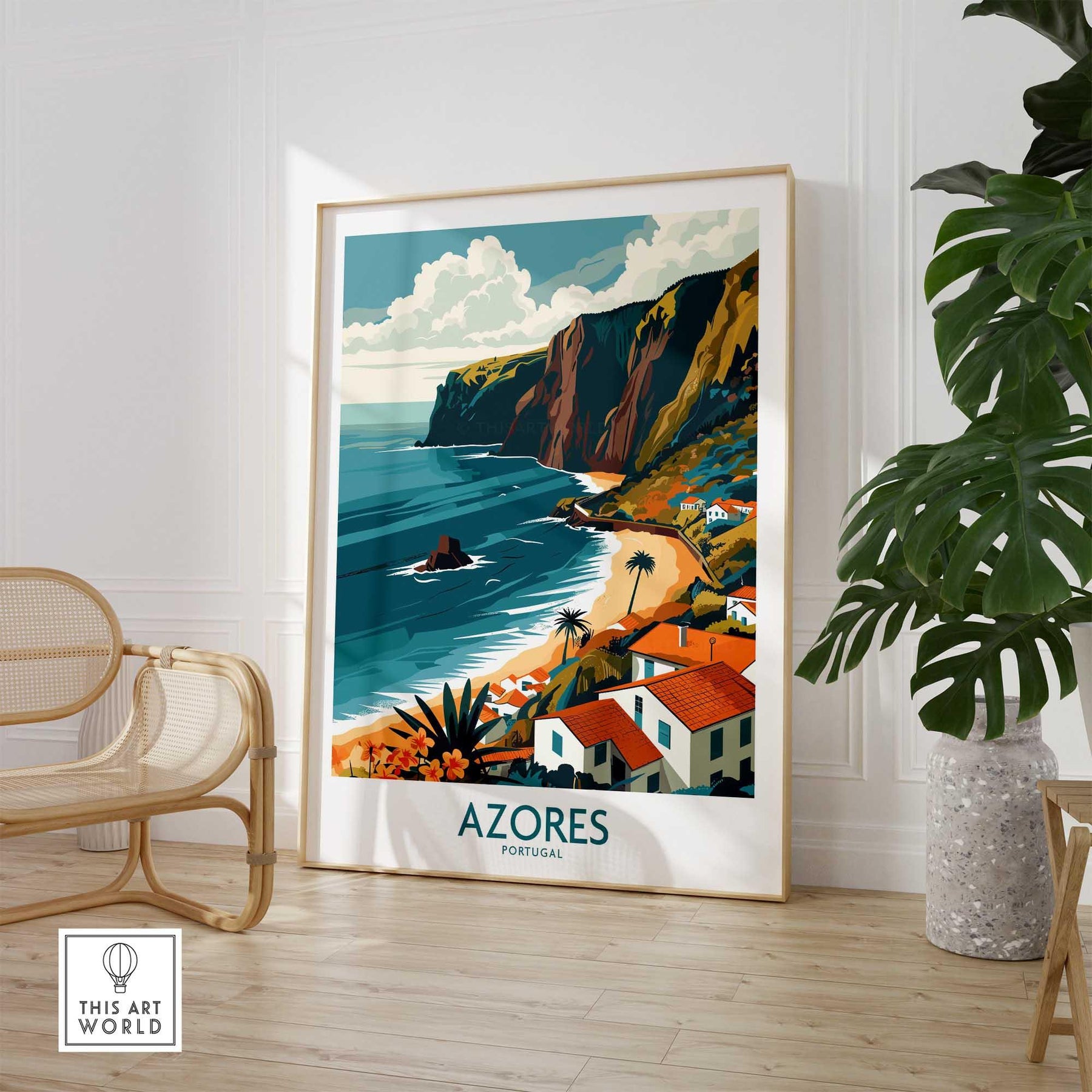 Azores Icon Stunning Azores Poster | Capture Portugal's Beauty – This Art World