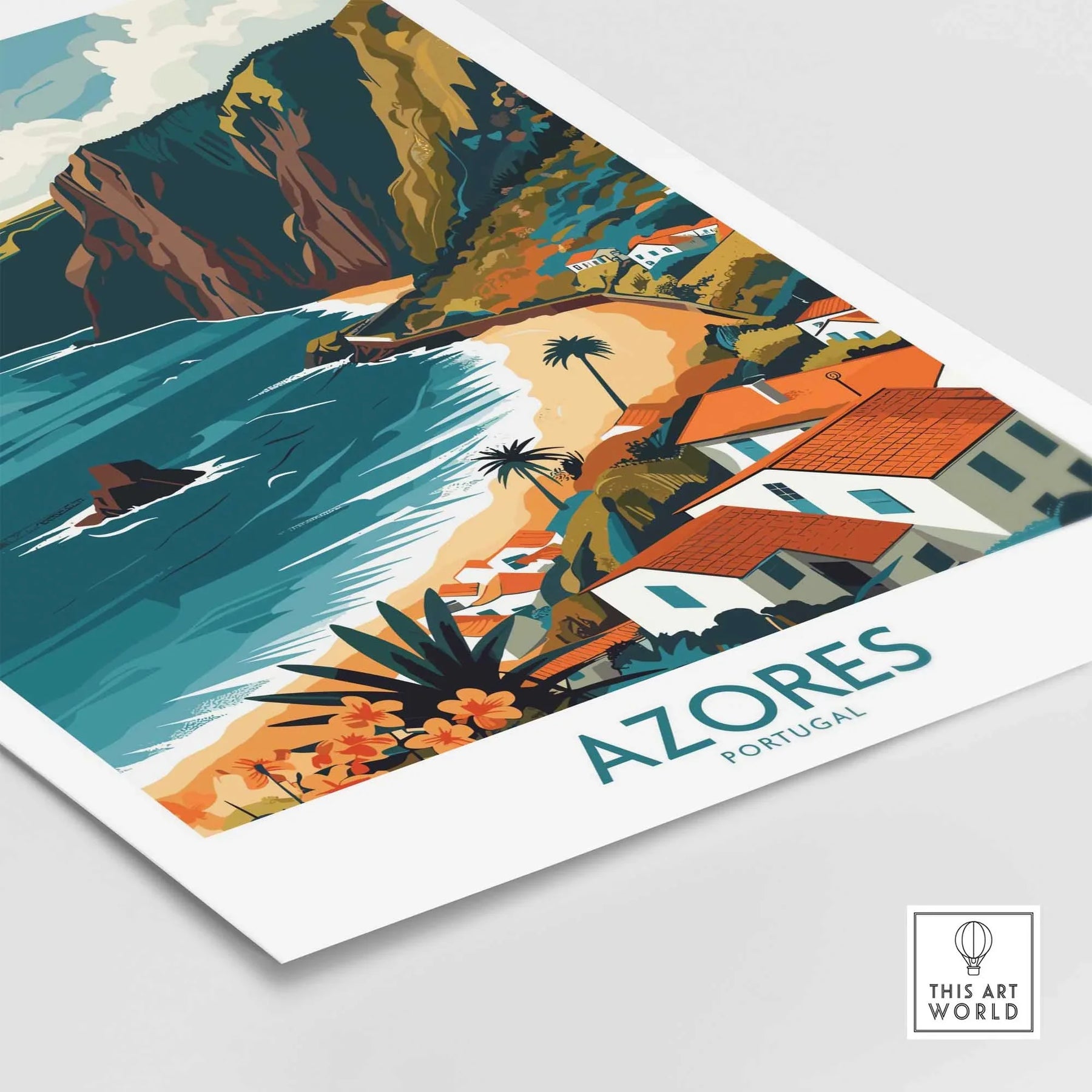 Azores Icon Stunning Azores Poster | Capture Portugal's Beauty – This Art World