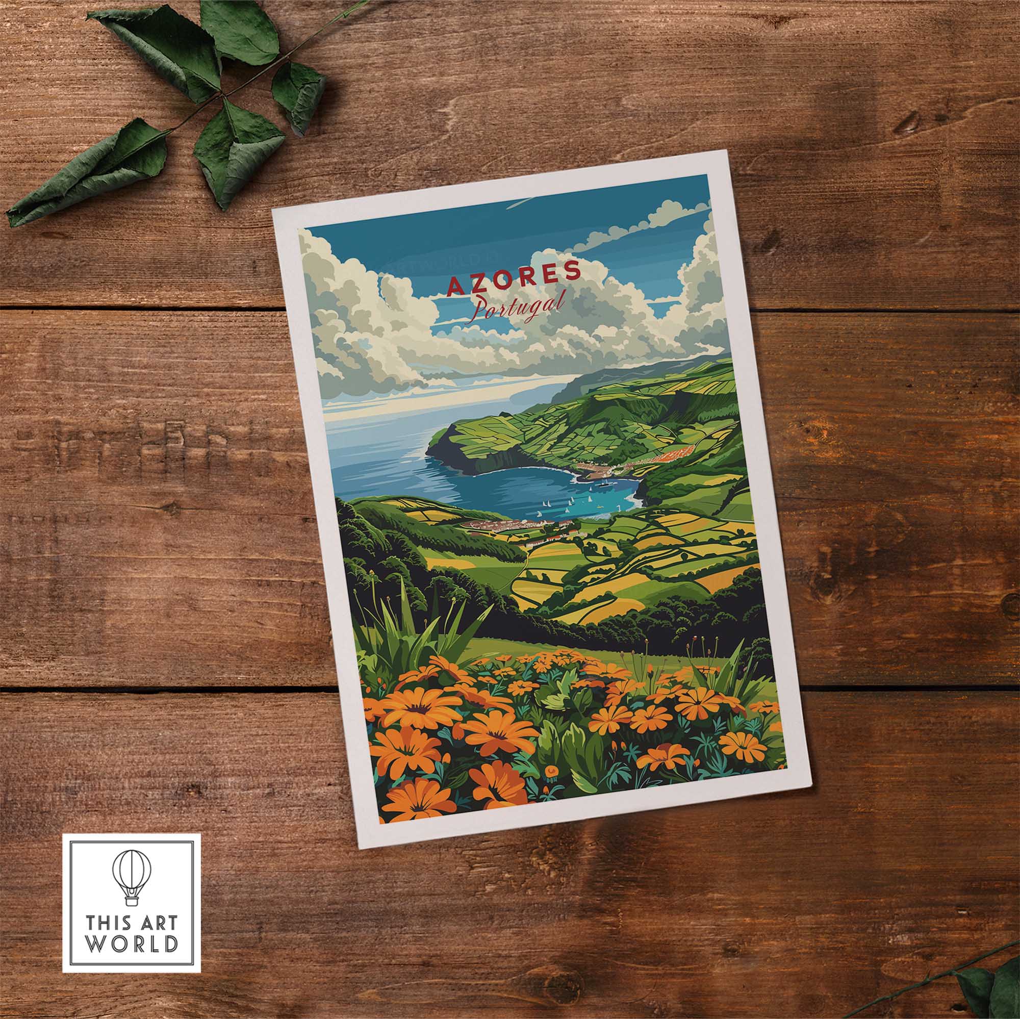Azores Poster - São Miguel Island-This Art World