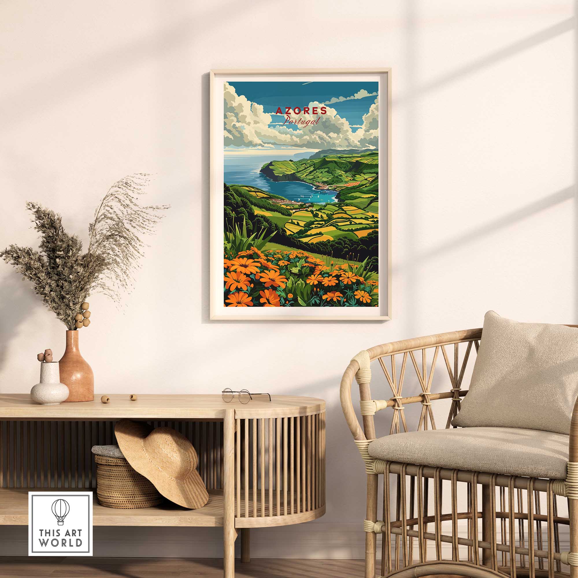 Azores Poster - São Miguel Island-This Art World