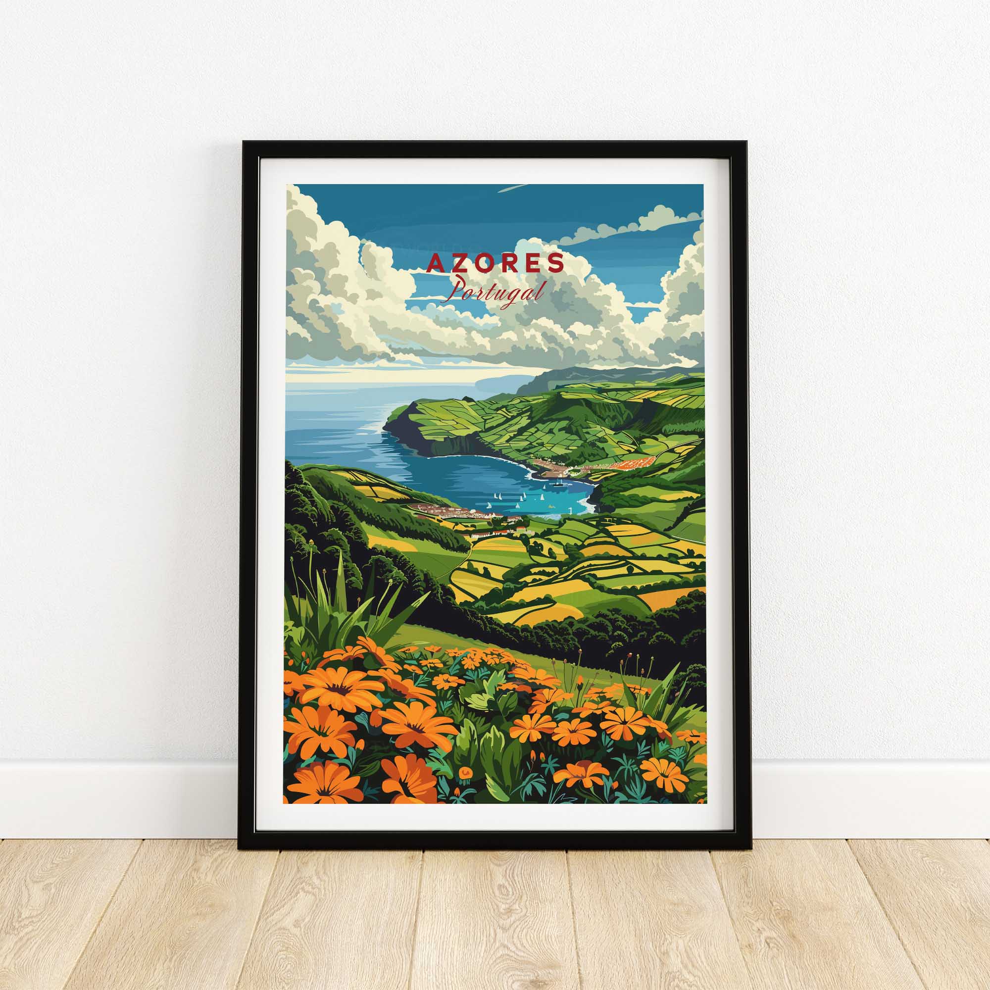 Azores Poster - São Miguel Island-This Art World