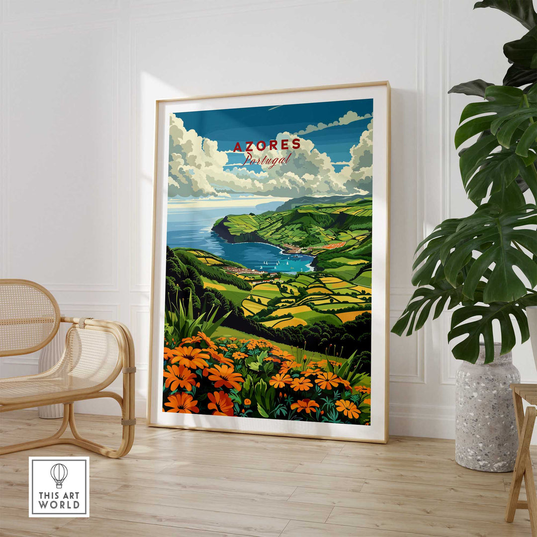 Azores Poster - São Miguel Island-This Art World
