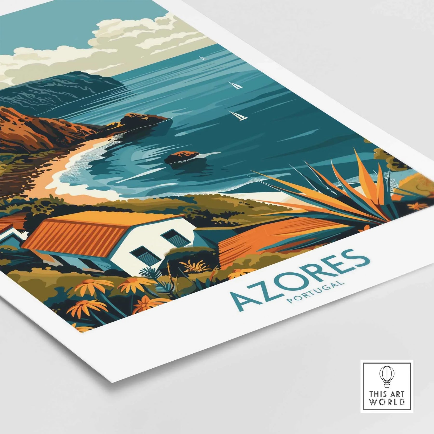 Azores Icon Azores Print - Vintage Style Home Decor – This Art World
