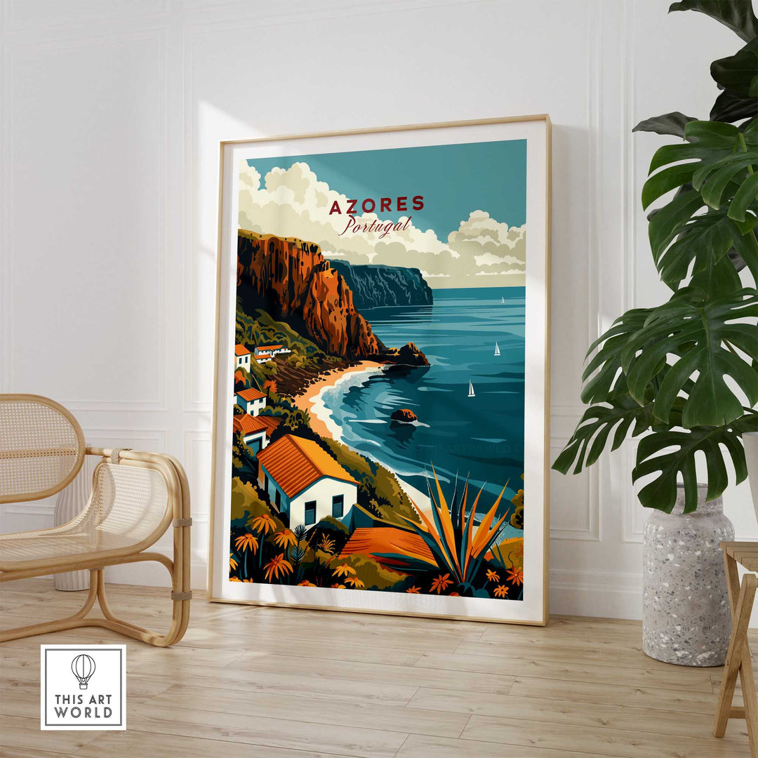 Azores Travel Poster - Vintage-This Art World