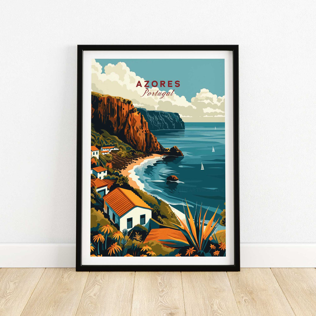 Azores Travel Poster - Vintage-This Art World