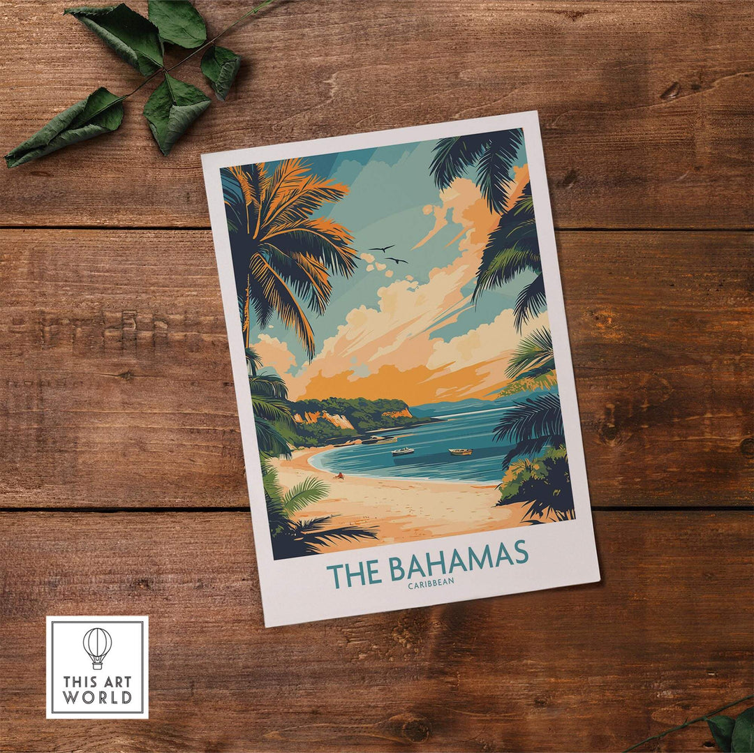 Bahamas Caribbean Travel Poster