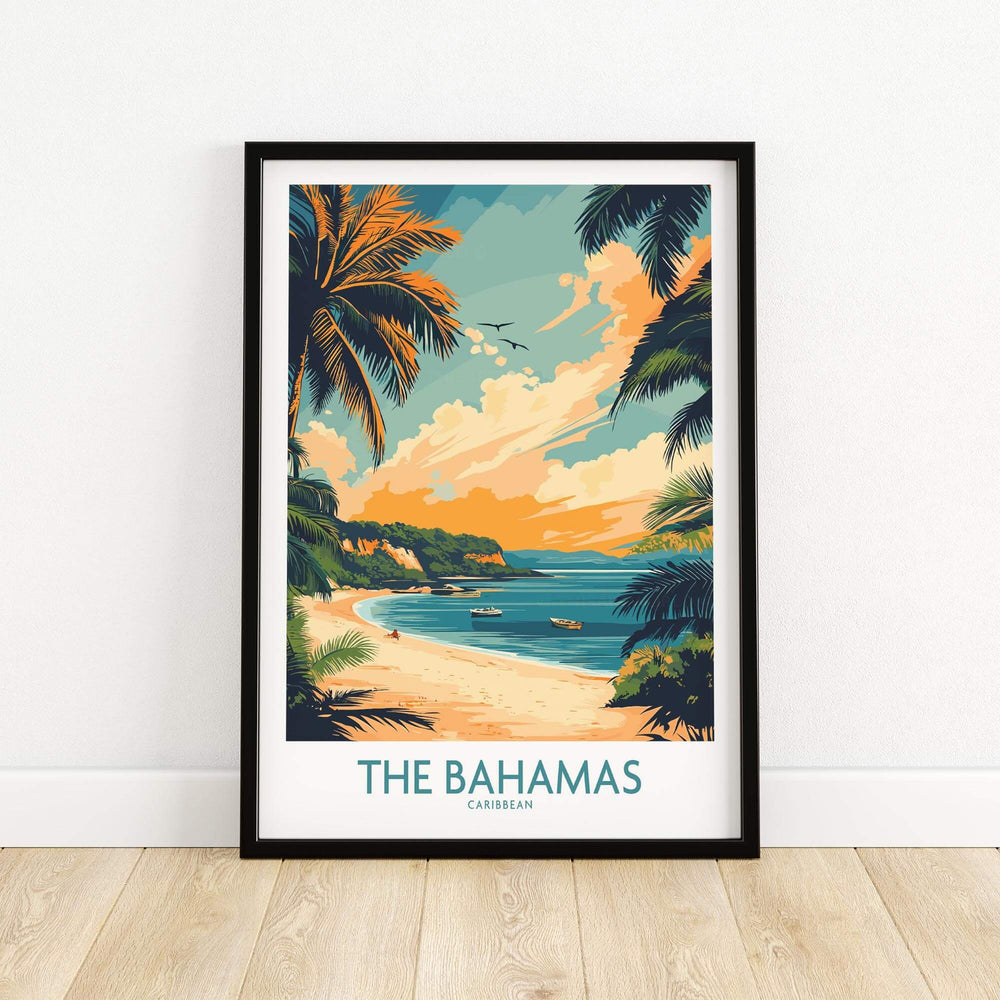 Bahamas Caribbean Travel Poster