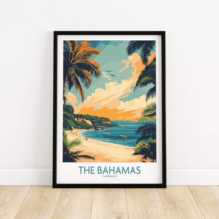 Bahamas Caribbean Travel Poster