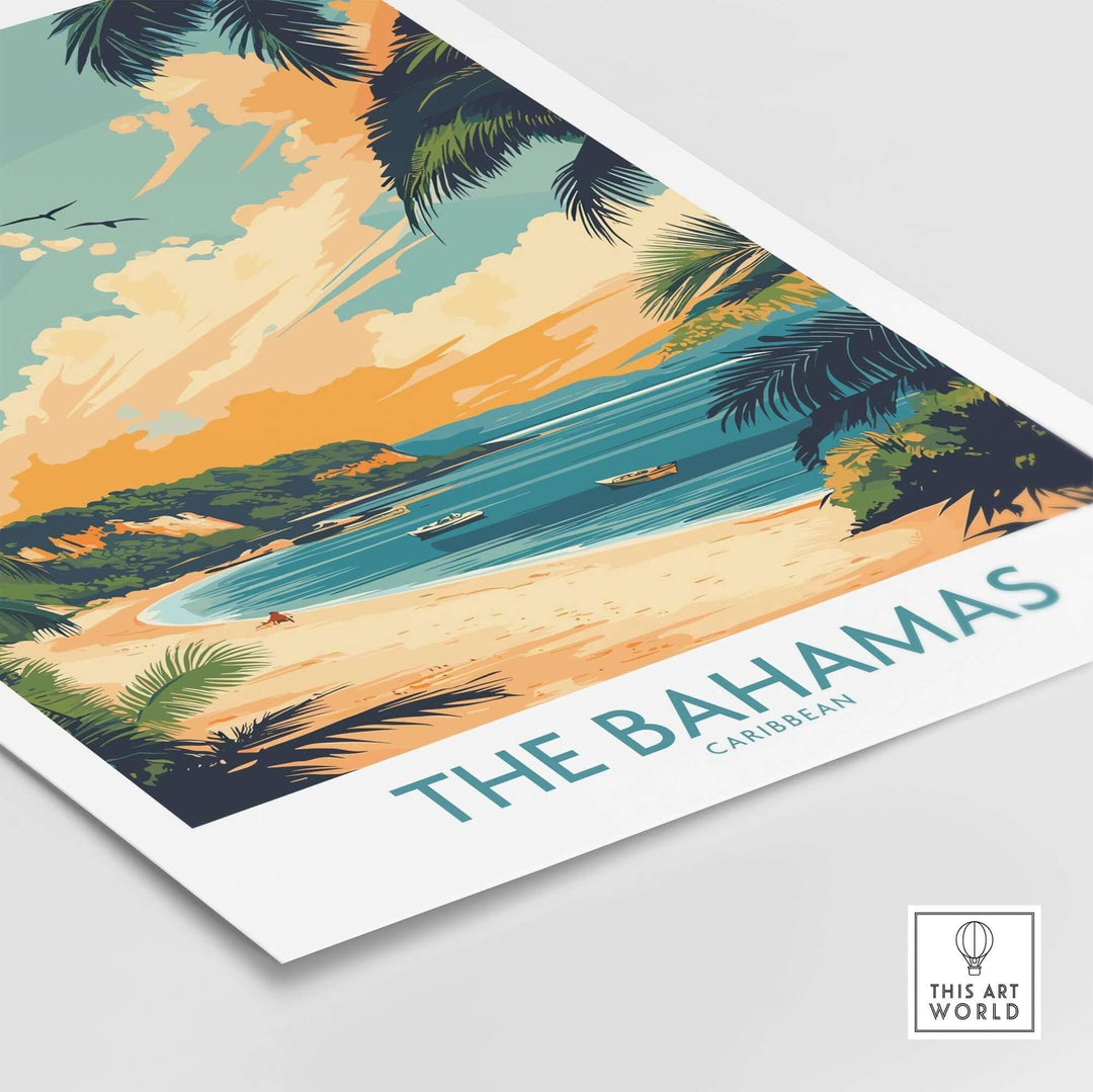 Bahamas Caribbean Travel Poster