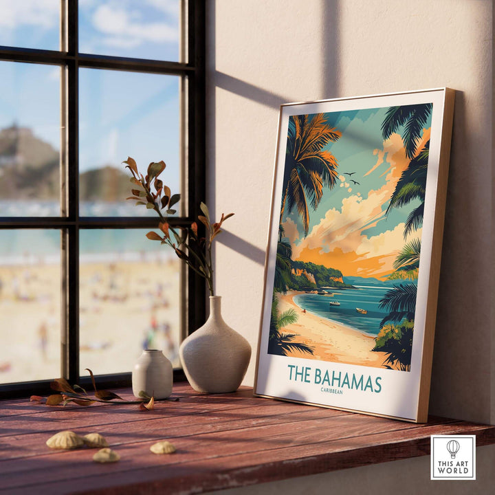 Bahamas Caribbean Travel Poster