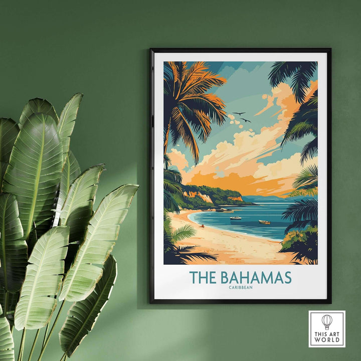 Bahamas Caribbean Travel Poster