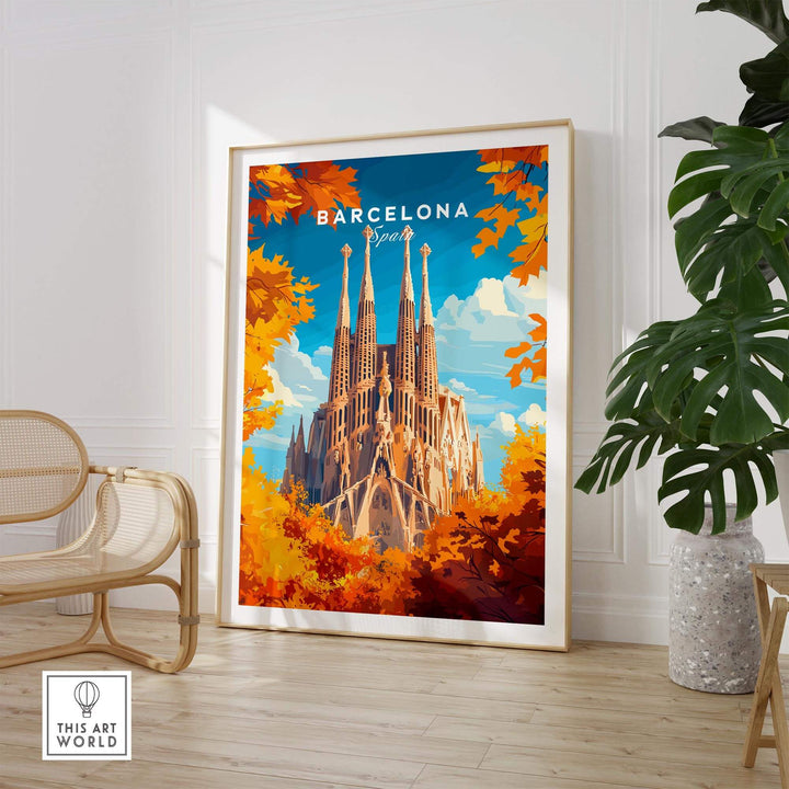 Barcelona Travel Print