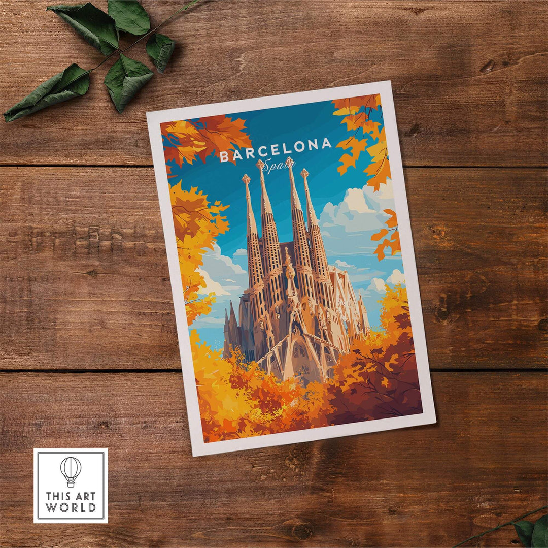 Barcelona Travel Print