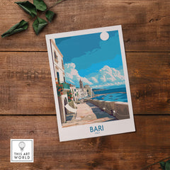 Bari Italy Travel Print - Perfect for Your Travel Memories