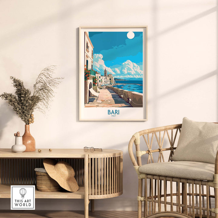 Bari Italy Travel Print - Perfect for Your Travel Memories