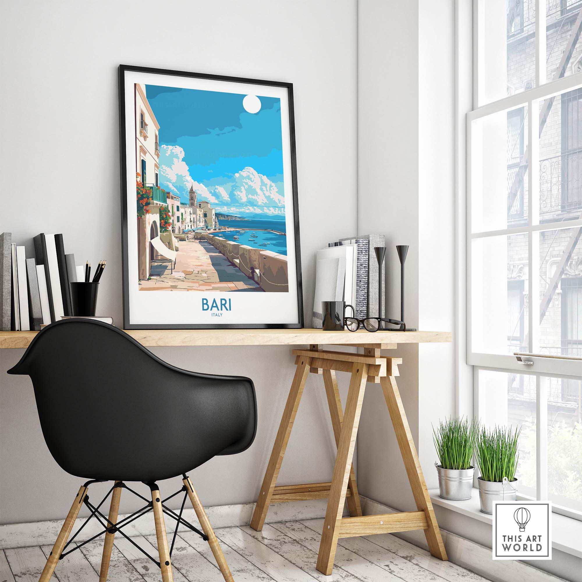 Bari Italy Travel Print - Perfect for Your Travel Memories