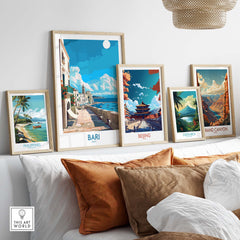 Bari Italy Travel Print - Perfect for Your Travel Memories