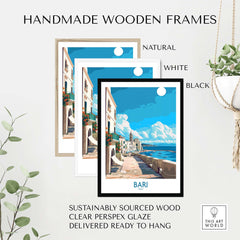 Bari Italy Travel Print - Perfect for Your Travel Memories