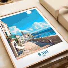 Bari Italy Travel Print - Perfect for Your Travel Memories