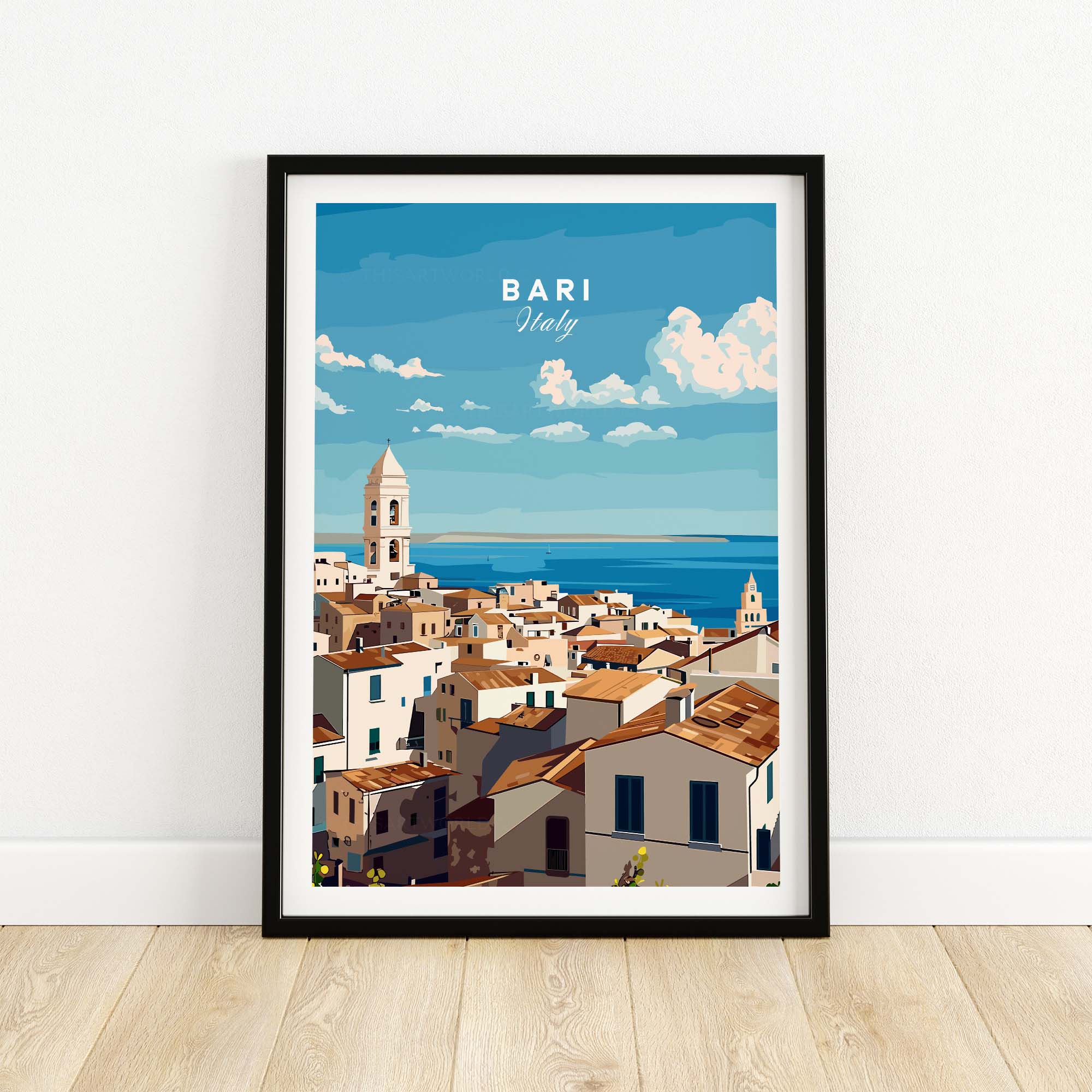Bari Travel Poster