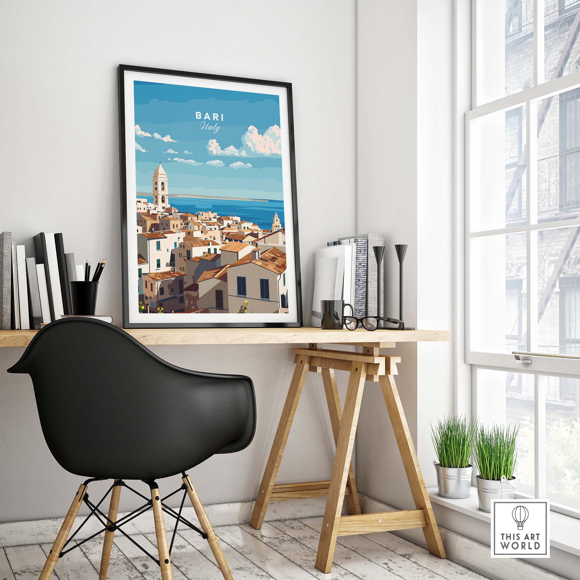 Bari Travel Poster