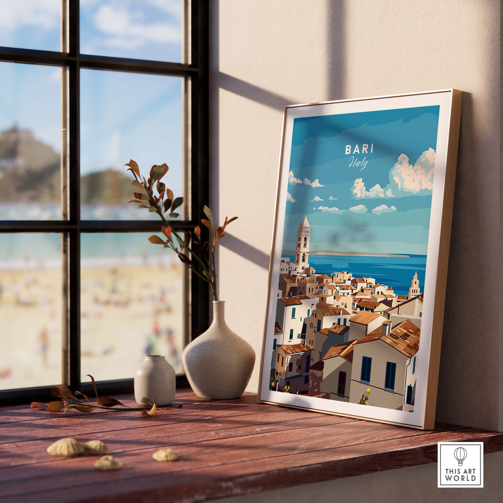 Bari Travel Poster