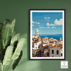 Bari Travel Poster