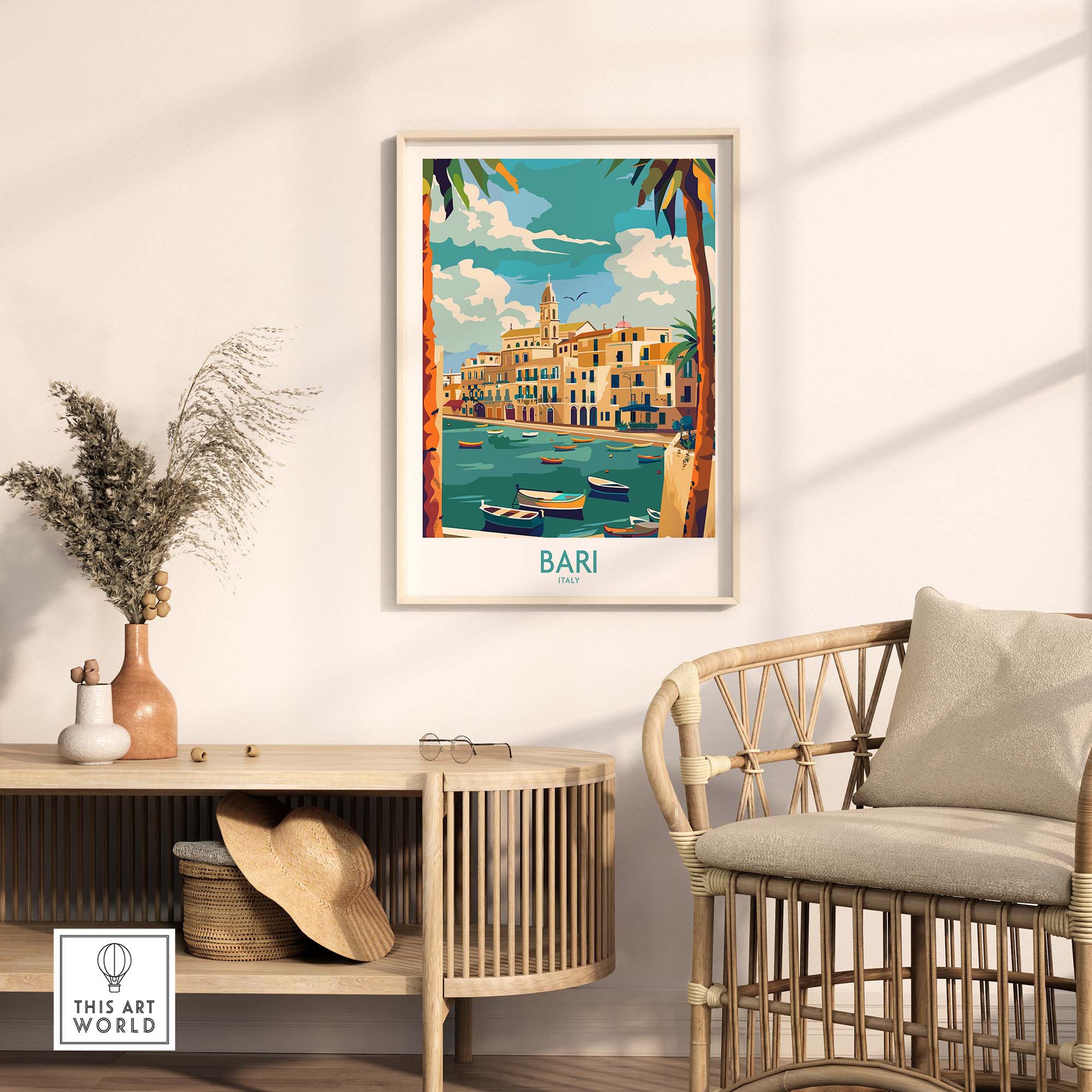 Bari Travel Print Italy