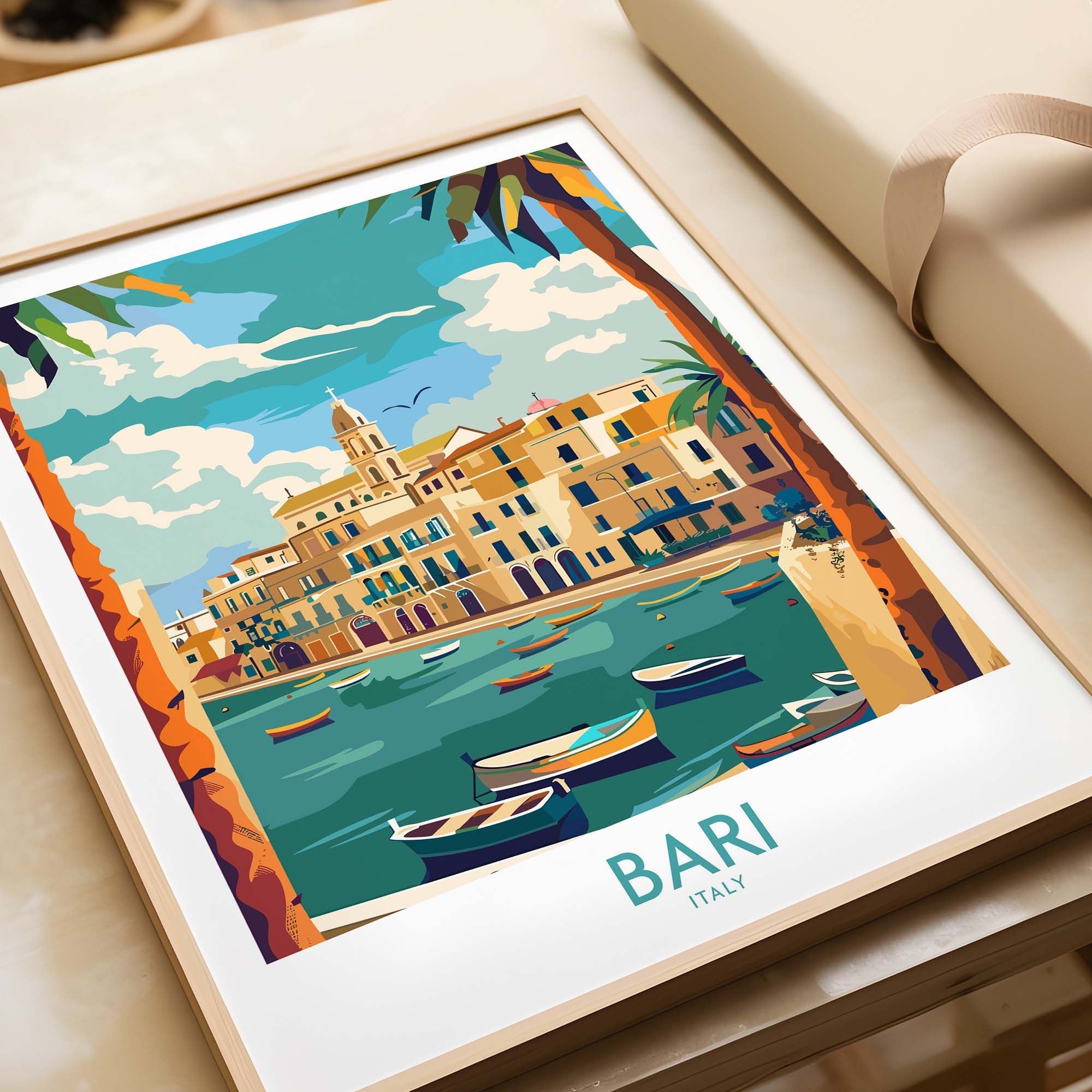 Bari Travel Print Italy
