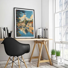 Bath Travel Poster England-This Art World