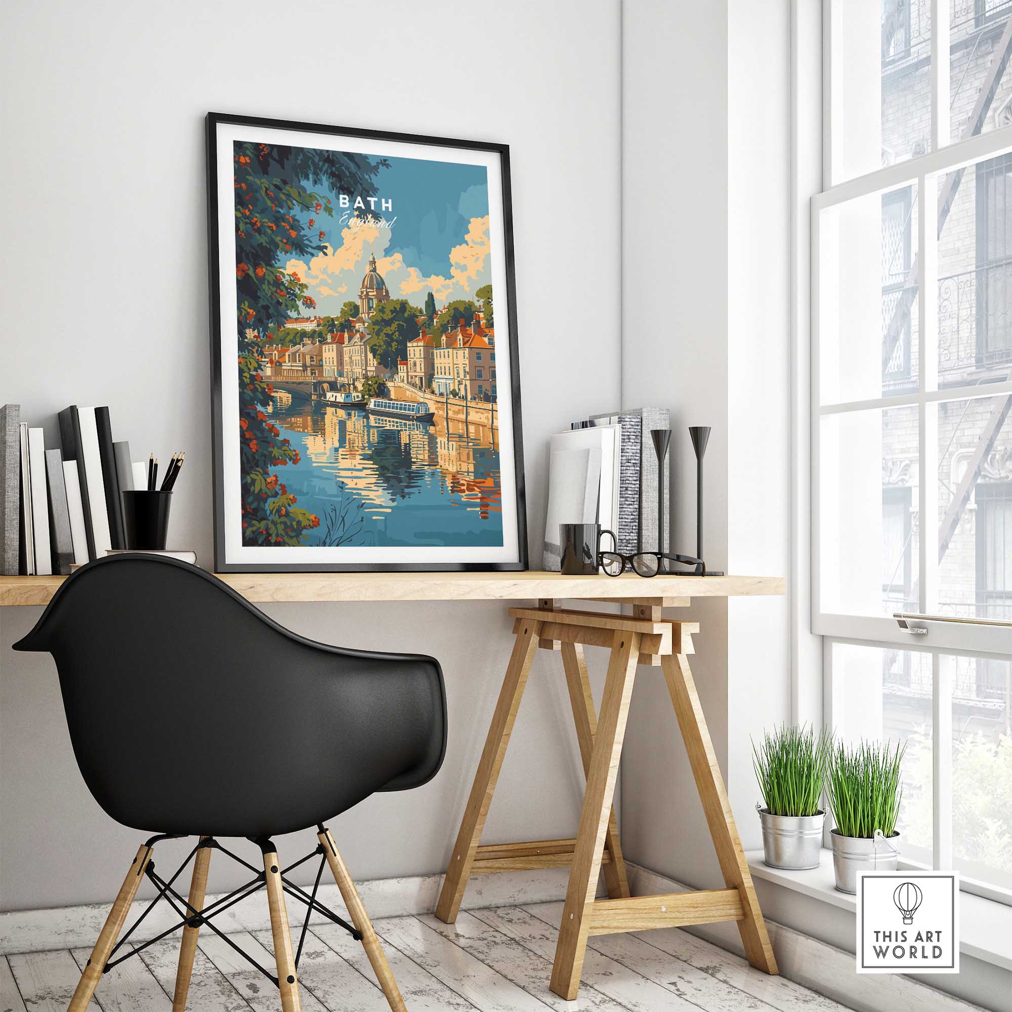 Bath Travel Poster England-This Art World