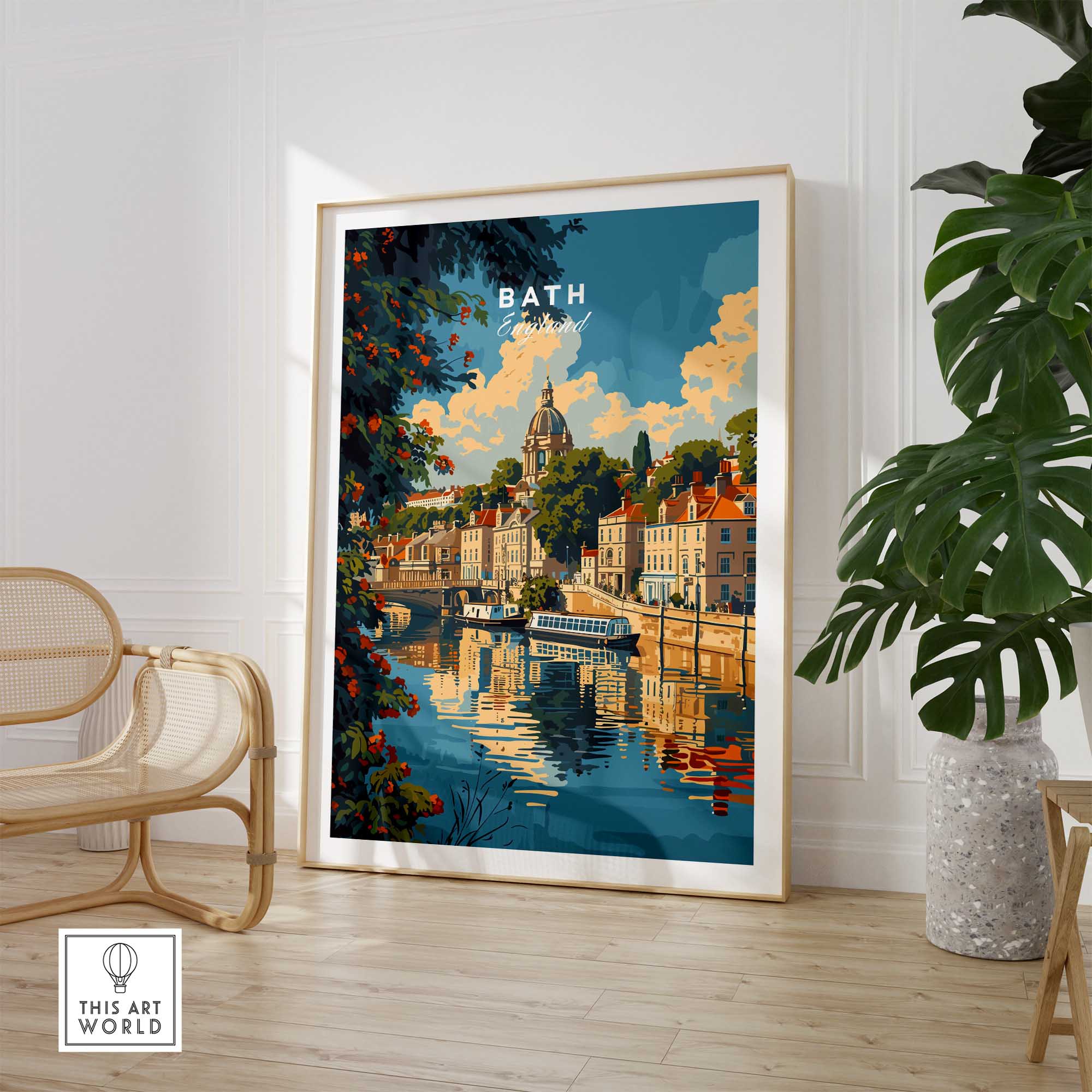 Bath Travel Poster England-This Art World