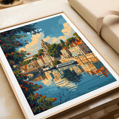 Bath Travel Poster England-This Art World
