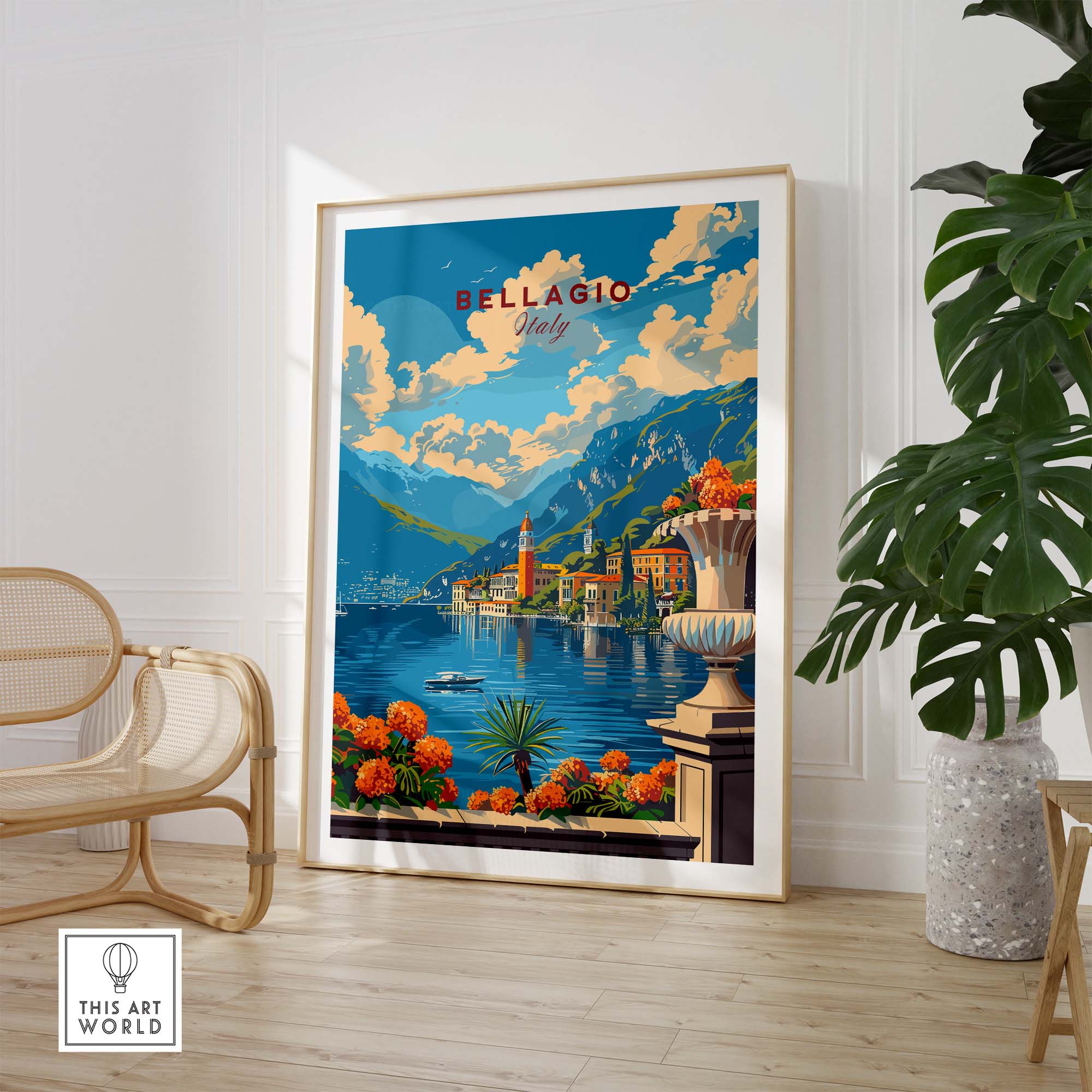 Bellagio Travel Poster