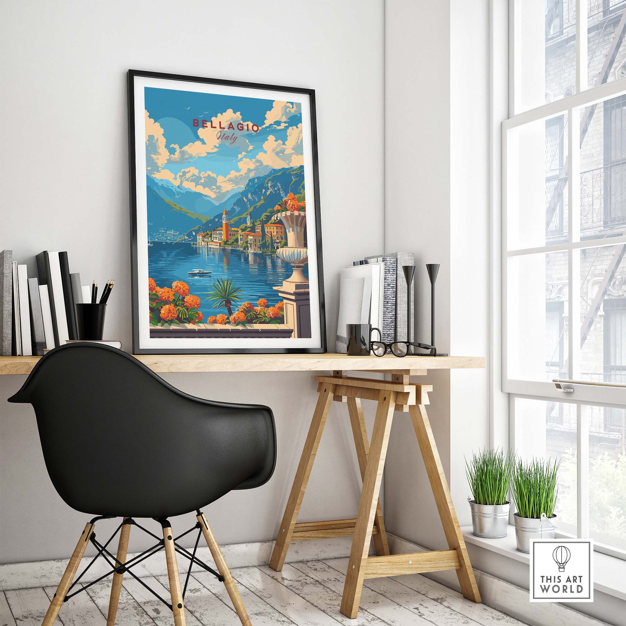 Bellagio Travel Poster