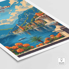 Bellagio Travel Poster