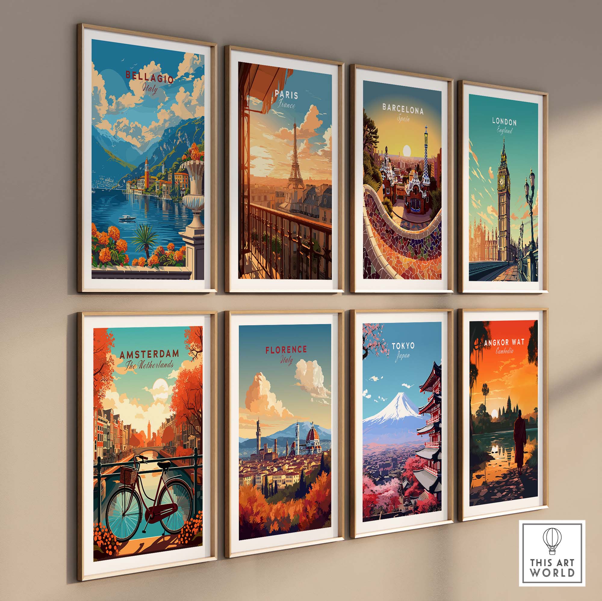 Bellagio Travel Poster