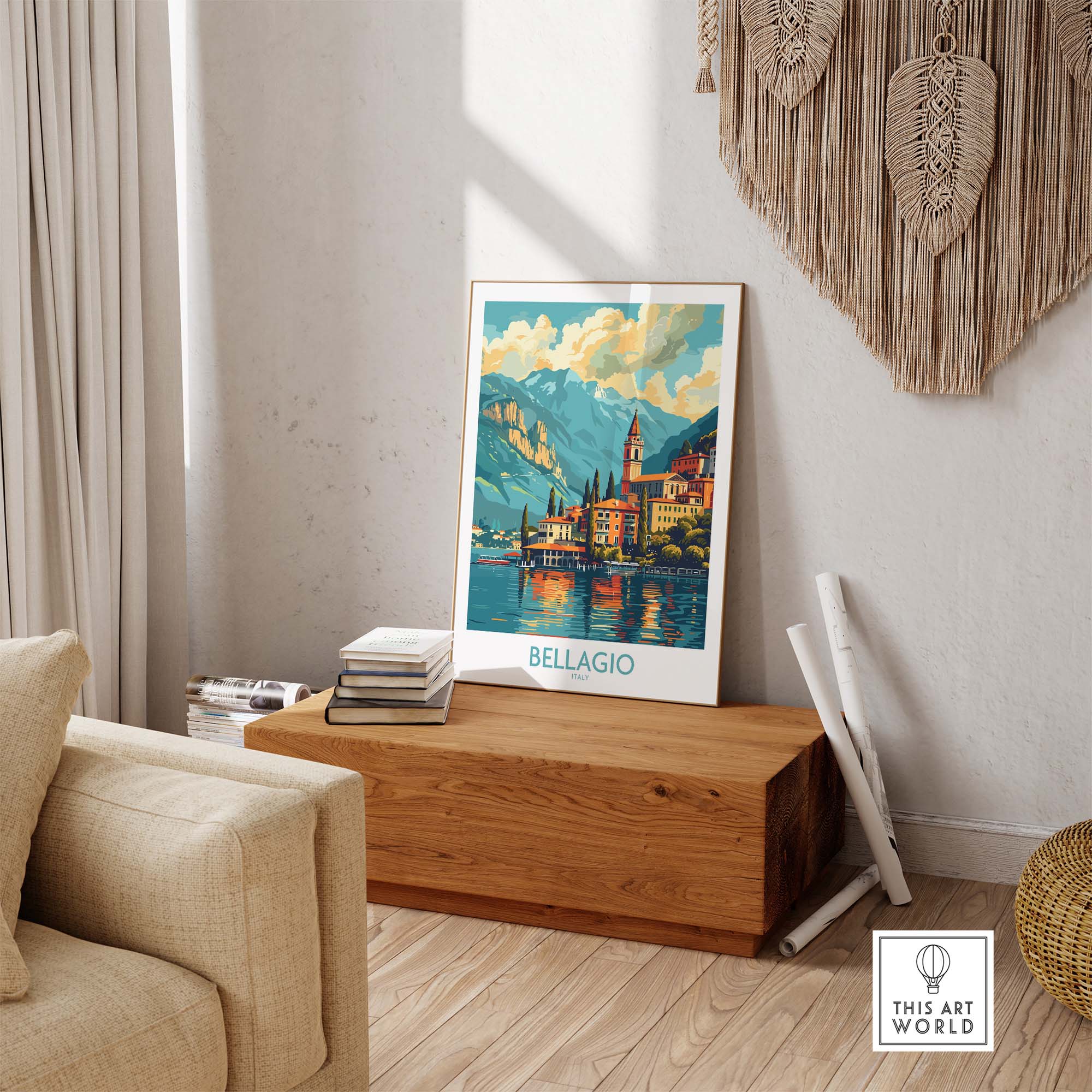 Bellagio Travel Print Italy