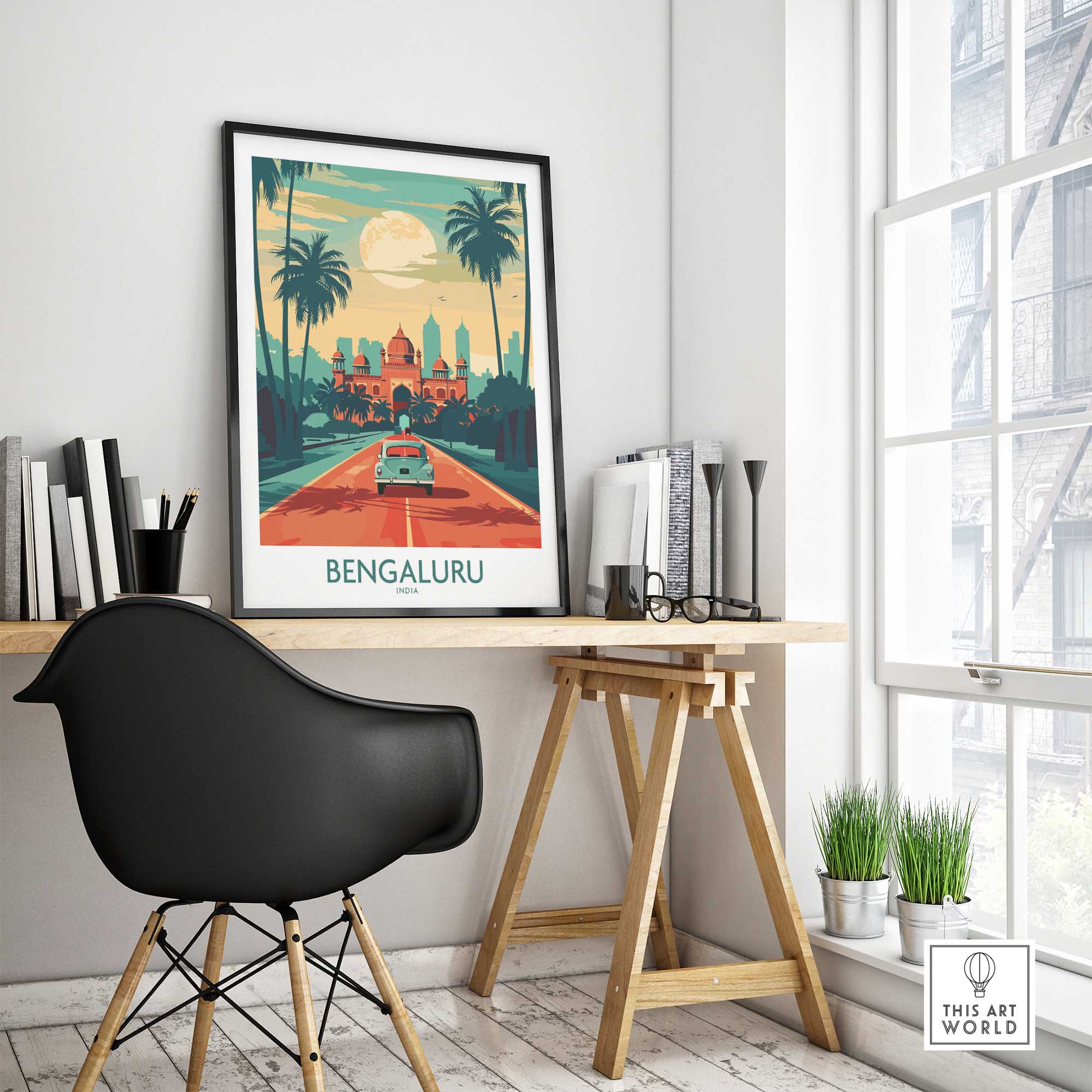 Bengaluru India Art Print-This Art World