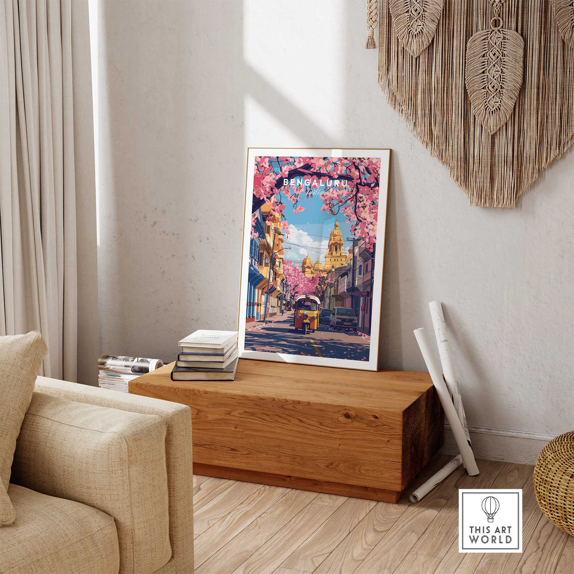 Bengaluru Travel Poster-This Art World