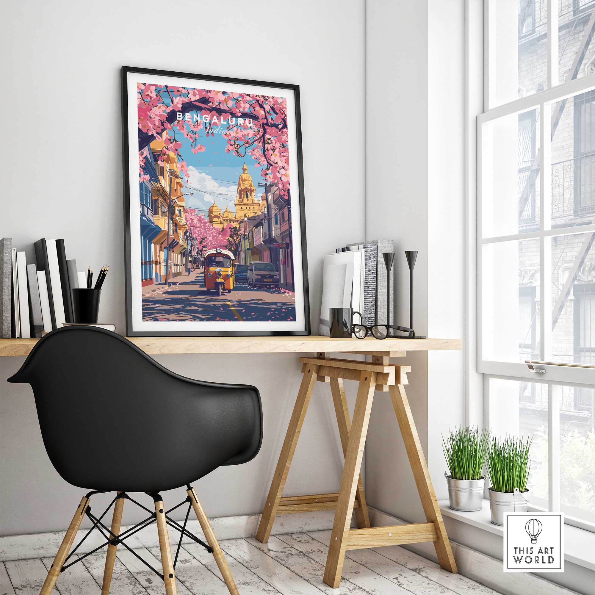 Bengaluru Travel Poster-This Art World